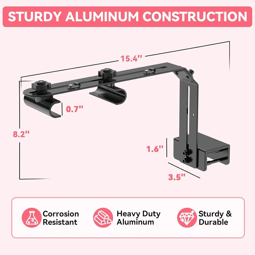 Hygger Aquarium Light Riser Fits, Universal Fish Tank Light Holder Adjustable Led Aquarium Light Mounting Bracket, Sturdy Aluminum Ultra Wide