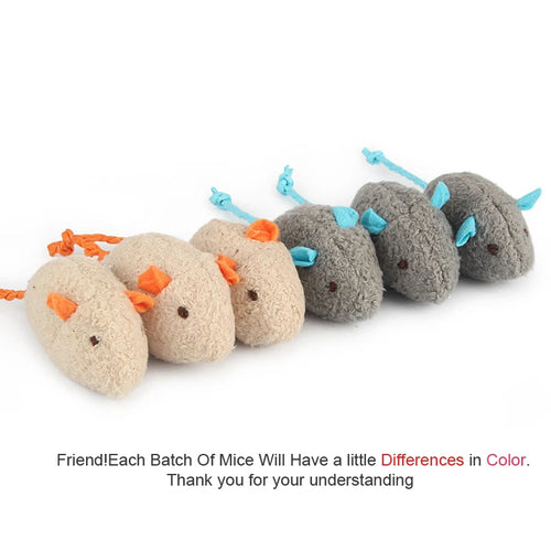 6Pcs Mix Pet Toy Catnip Mice Cats Toys Fun Plush Mouse Cat Toy for Kitten