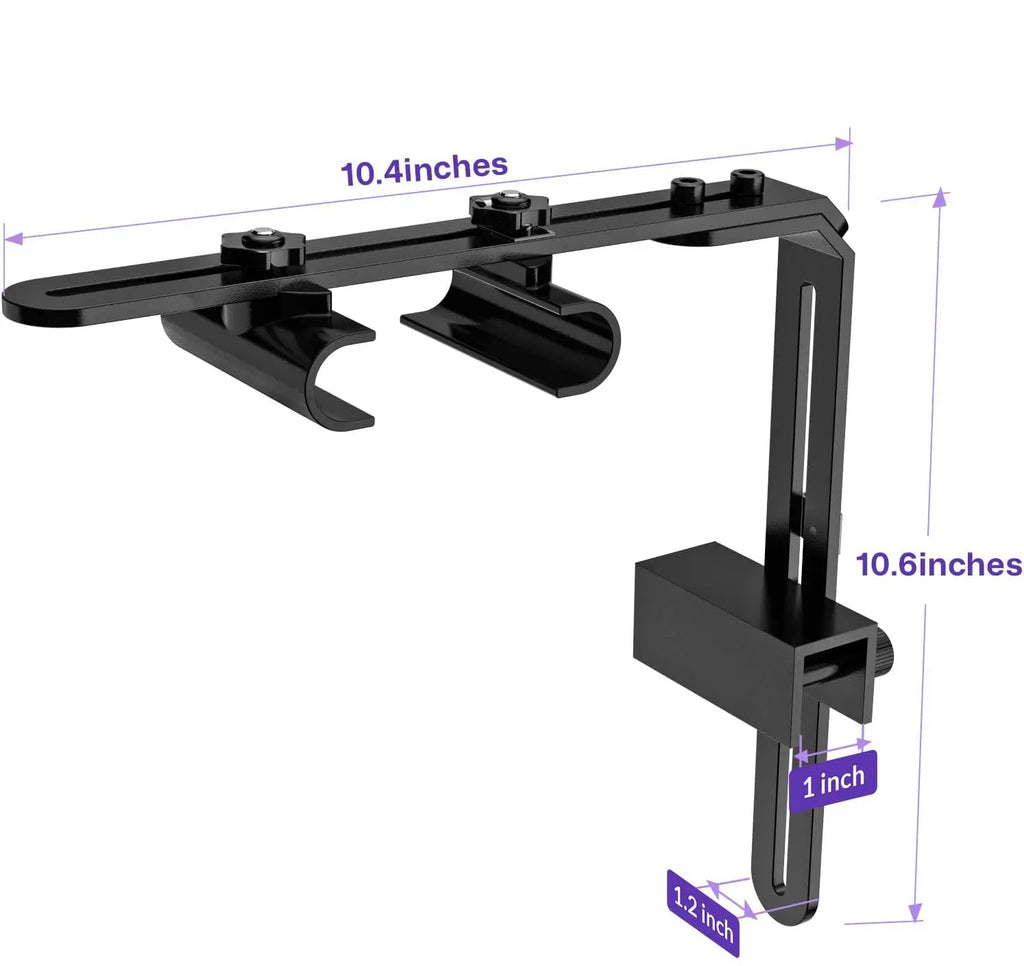 Hygger Aquarium Light Riser Fits, Universal Fish Tank Light Holder Adjustable Led Aquarium Light Mounting Bracket, Sturdy Aluminum Ultra Wide