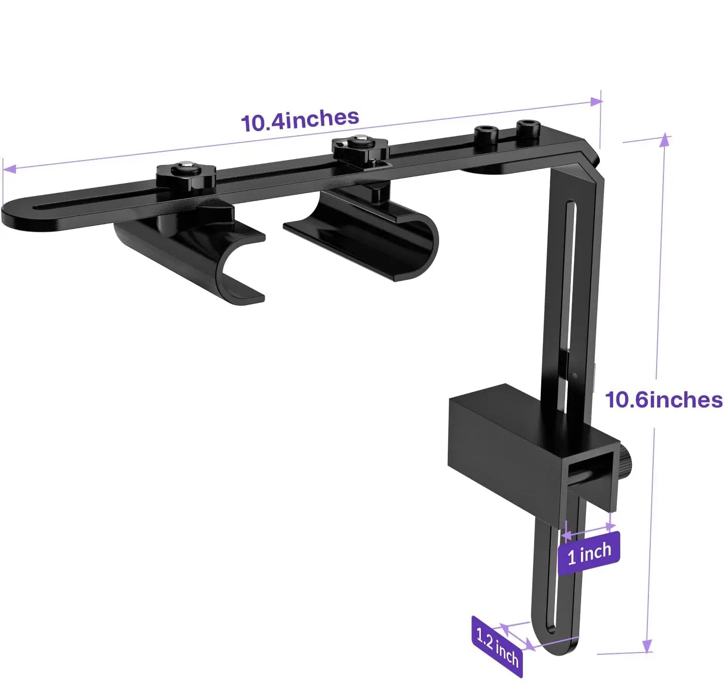 Hygger Aquarium Light Riser Fits, Universal Fish Tank Light Holder Adjustable Led Aquarium Light Mounting Bracket, Sturdy Aluminum Ultra Wide