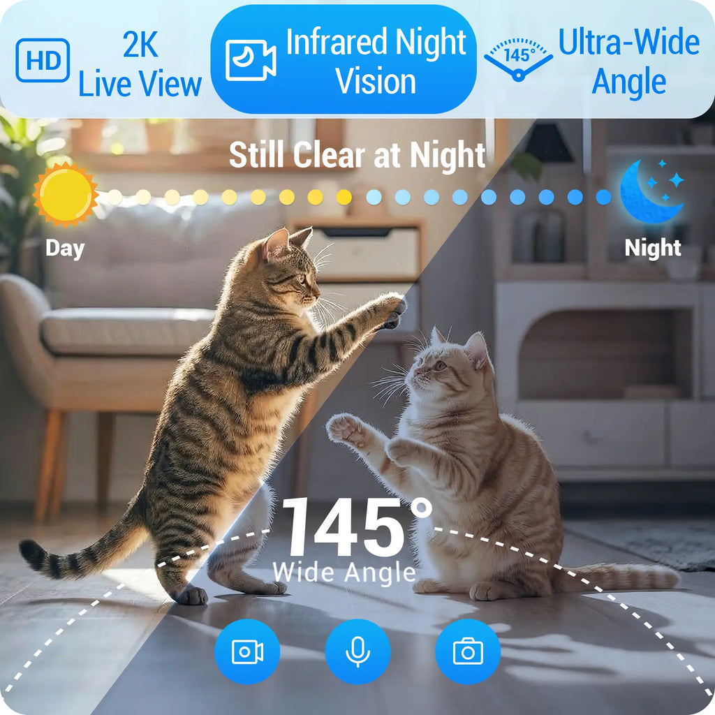 Frienhund Dual Camera Smart Pet Feeder – CHOOSE: with CAMERA / NO CAMERA, with 7L Dry Food Capacity, 1080P HD Monitoring, Night Vision, App Remote Control, Timed & Portion Feeding, Dual Stainless Steel Bowls for Multi-Pet Homes, Dual Bowls