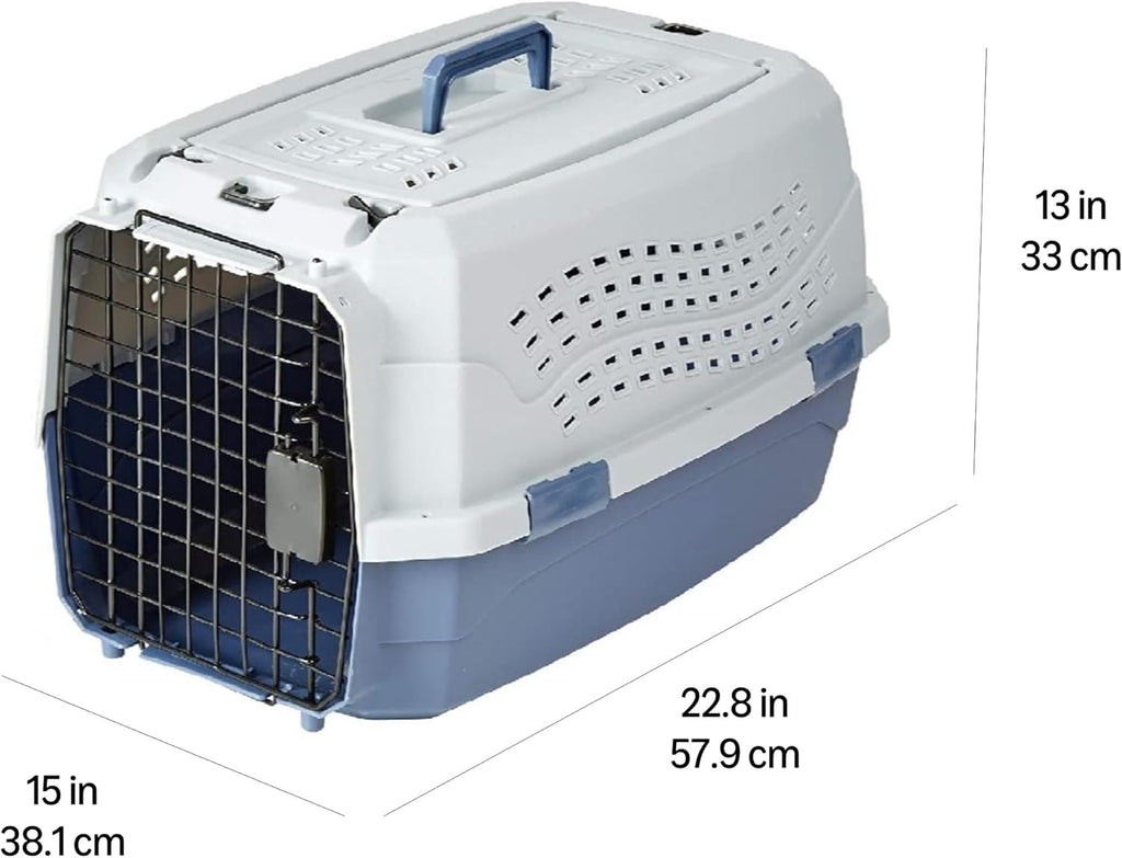 Two-Door Top-Load Hard-Sided Pet Travel Carrier, 58.4 Cm