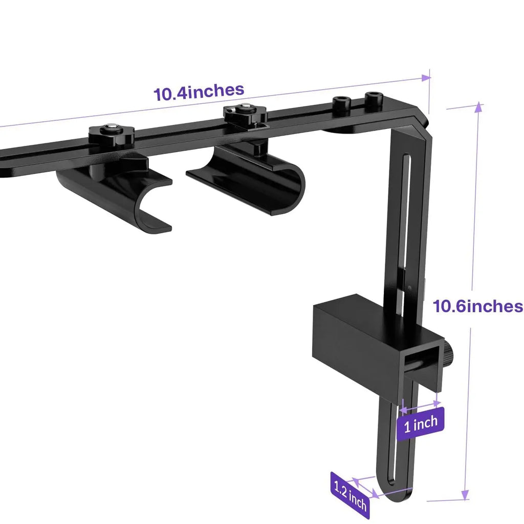 Hygger Aquarium Light Riser Fits, Universal Fish Tank Light Holder Adjustable Led Aquarium Light Mounting Bracket, Sturdy Aluminum Ultra Wide
