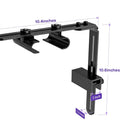 Hygger Aquarium Light Riser Fits, Universal Fish Tank Light Holder Adjustable Led Aquarium Light Mounting Bracket, Sturdy Aluminum Ultra Wide