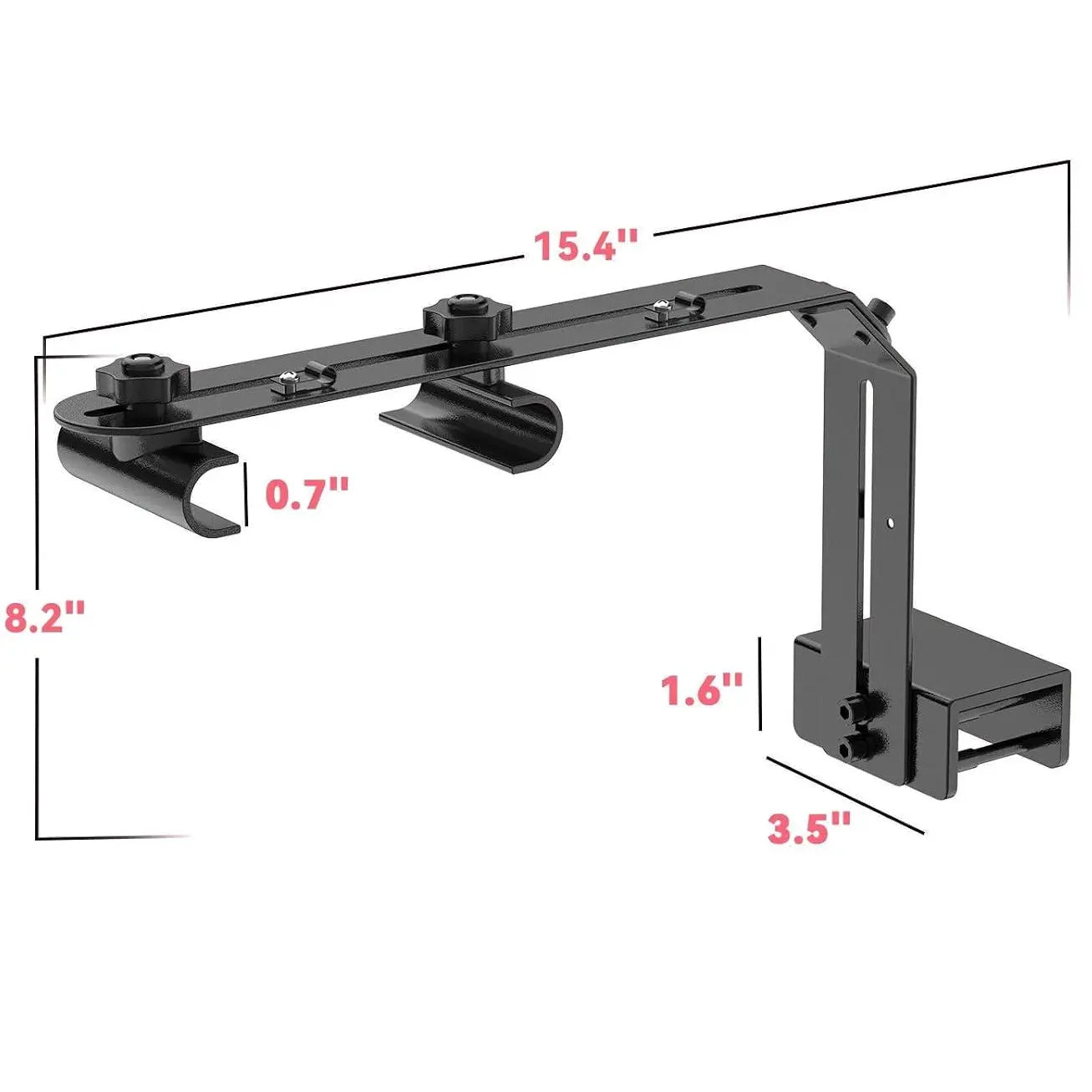 Hygger Aquarium Light Riser Fits, Universal Fish Tank Light Holder Adjustable Led Aquarium Light Mounting Bracket, Sturdy Aluminum Ultra Wide